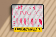 Marker Brush Pack for Procreate, a Brush Add-On by Ghost Paper (Thumbnail 3 of 7)