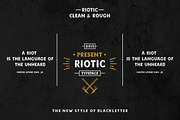 Riotic Typeface + Bonus, a Blackletter Font by Rvq Type Foundry (Thumbnail 2 of 5)
