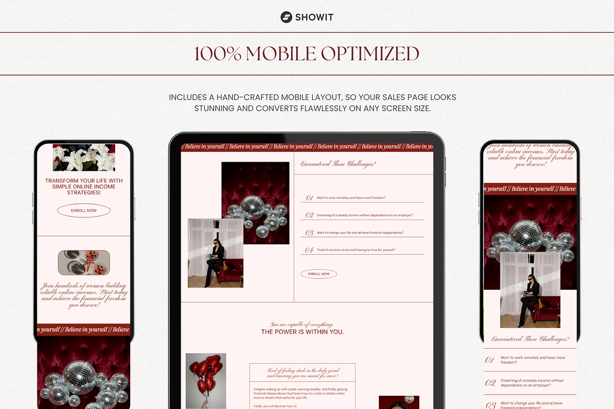 Course Sales Page Showit Template, a Websites & App Template by OliaMuseDesign (Photo 6 of 7)