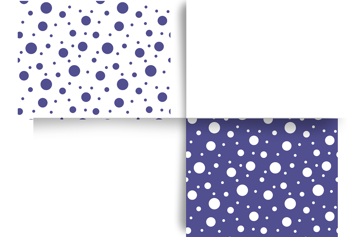 Purple Polka Dot Seamless Design Set, a Pattern Graphic by Earley Bird Design Studio (Photo 5 of 8)