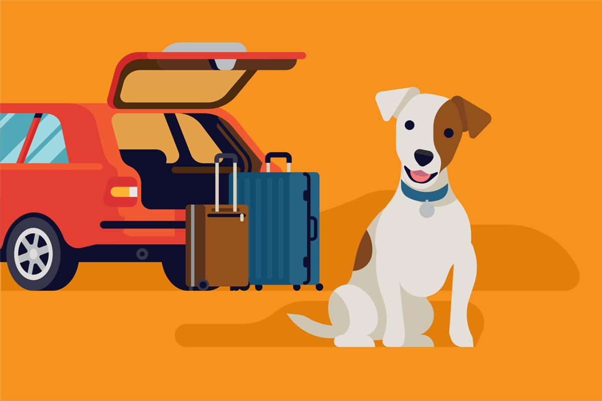 Travel with dog, an Animal Illustration by Masha Tace (Photo 2 of 2)