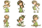Whimsical Mother’s Day Clipart, a Seasonal Illustration by Designking (Thumbnail 3 of 5)