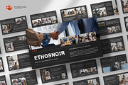 Black Pitch Deck Powerpoint Template, a Presentation Template by fluffstudio (Thumbnail 1 of 4)