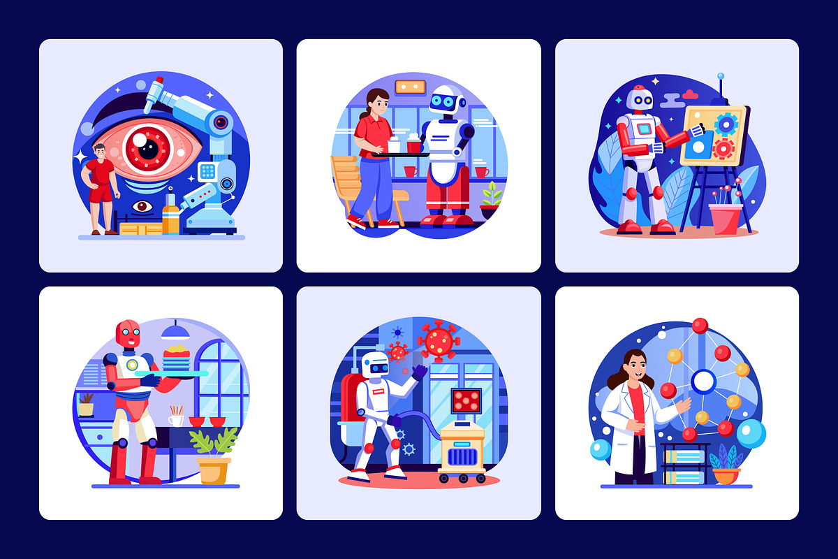 Artificial Intelligence Illustration, a Technology Illustration by Brickclay (Photo 6 of 13)