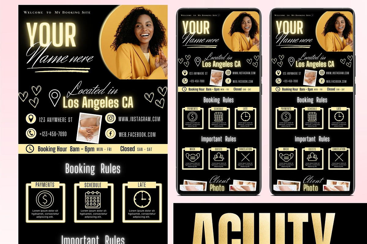 Acuity Scheduling Template, a Websites & App Template by TimCanvaTemplate (Photo 1 of 6)