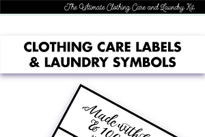 Clothing Labels And Laundry Symbols