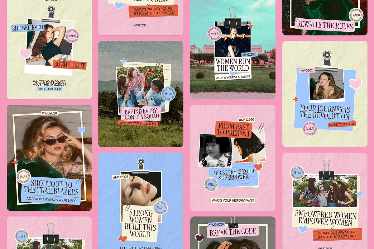Women's Day Instagram Canva Template, a Social Media Template by Supanium Studio (Photo 1 of 5)