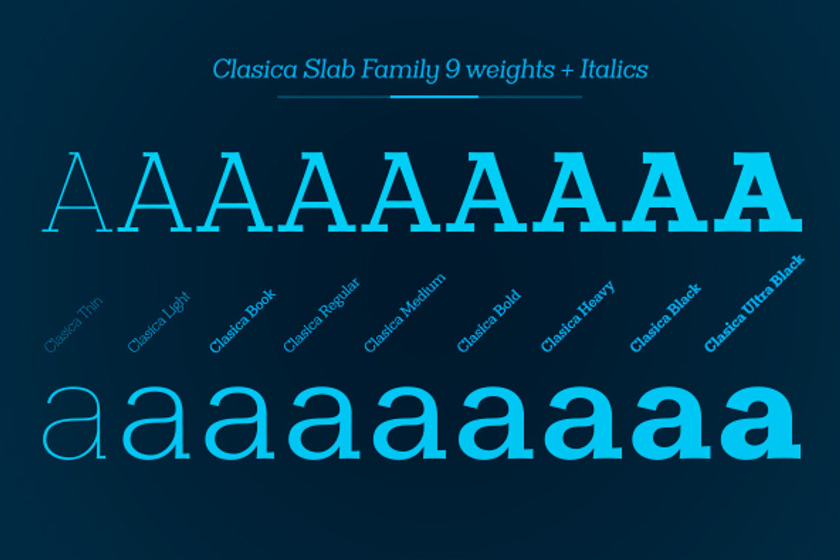 Clasica Slab Family preview 3