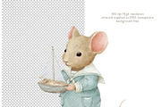 Cute Mouse Sailor birthday clipart, an Animal Illustration by AlenaVlasko stock Market (Thumbnail 2 of 5)