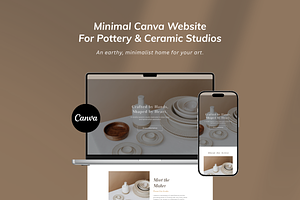 Earthy Ceramics & Pottery Website, a Landing Page Template by batang
