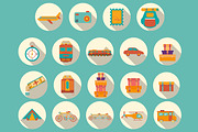 Big set of icons and stickers travel, an Illustration by moto_cat (Thumbnail 2 of 5)