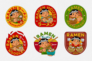 Ramen Restaurant Logo Template, a Branding & Logo Template by MEDZ