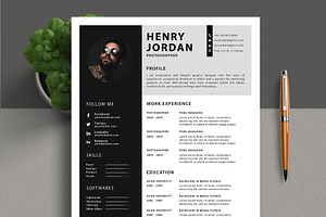 Stylish Minimalist Resume / CV