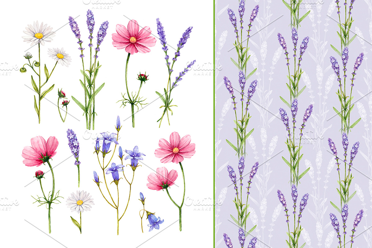 Watercolour wild nature, a Pattern Graphic by Sundra (Photo 8 of 19)