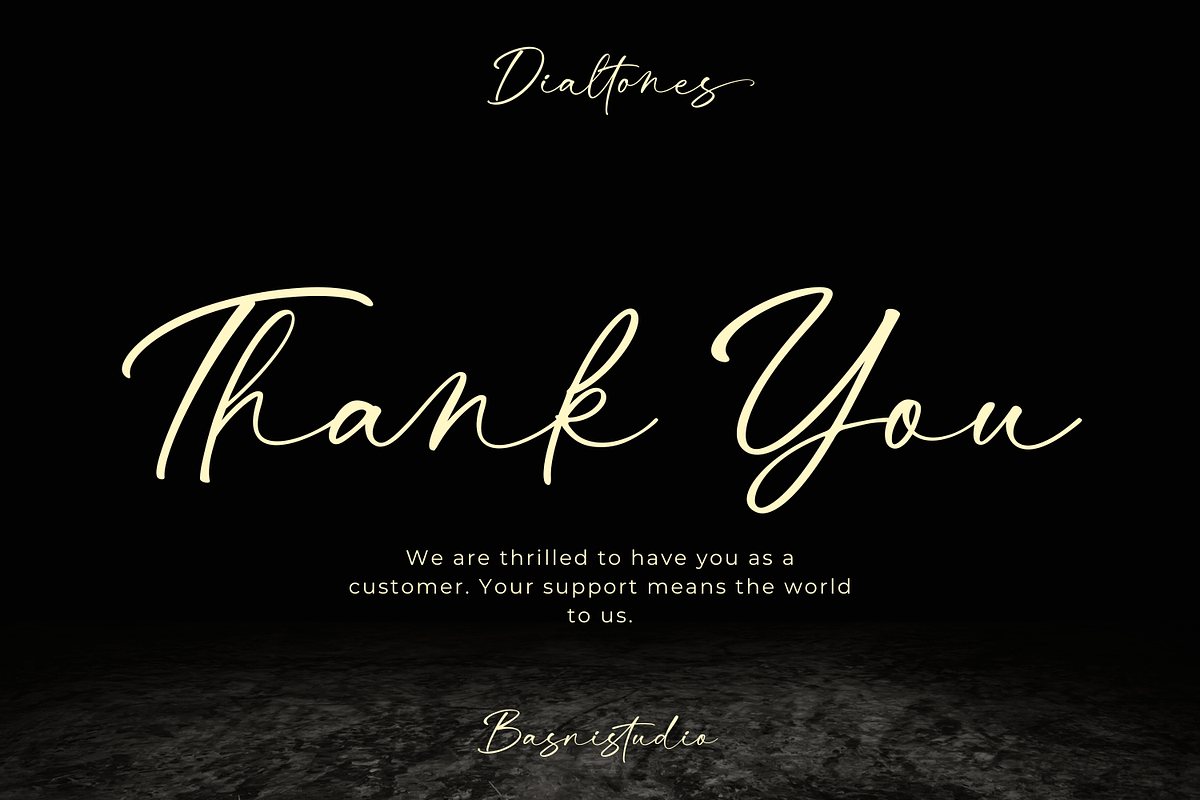 Dialtones - Casual Handwritten Font, a Handwritten Font by Basnistudio (Photo 14 of 14)