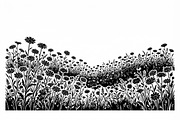 60 Daisy Flower Field Silhouette, a Seasonal Illustration by Amazin_art (Thumbnail 20 of 35)