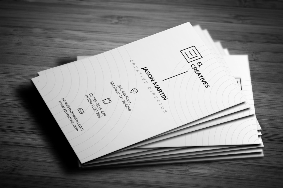 Minimal Corporate Business Card, a Business Card Template by bouncy (Photo 2 of 4)