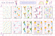Ice cream animals collection., an Animal Illustration by Kira Konoshenko (Thumbnail 3 of 11)