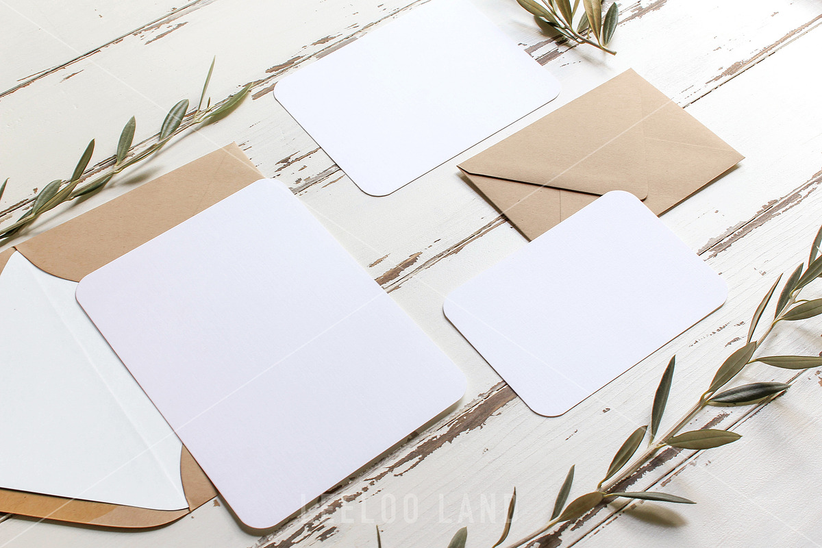 Rustic Wedding Suite Mockup Olive 3, a Print Template by ILLONA GRAPHICS (Photo 5 of 5)
