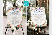 Mexican Wedding Program | CANVA, a Stationery Template by Creative Market (Thumbnail 1 of 6)