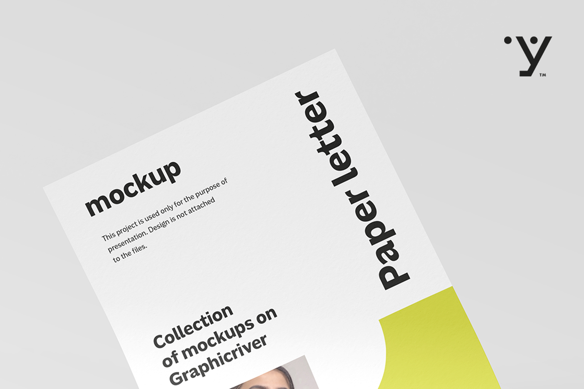 Paper Letter Mock-up, an Advertising Mockup by Yogurt86 (Photo 1 of 8)