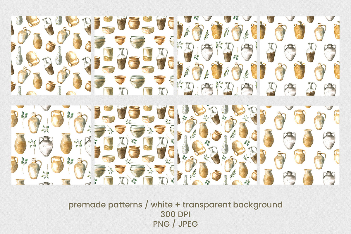 Artisan Pottery Ceramics Collection, an Object Illustration by foxsong (Photo 12 of 13)
