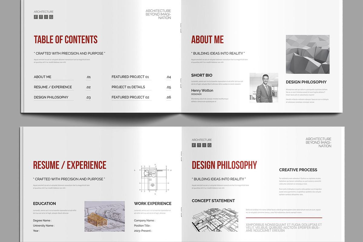 Minimal Architecture Portfolio, a Brochure Template by MightyDesign (Photo 3 of 8)