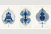 Role Co. Cyanotype Leaf in Symmetry, a Texture Illustration by milatovar (Thumbnail 3 of 21)