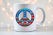 Patriotic Peace Sign Independence, an Illustration by Designworld (Thumbnail 5 of 7)