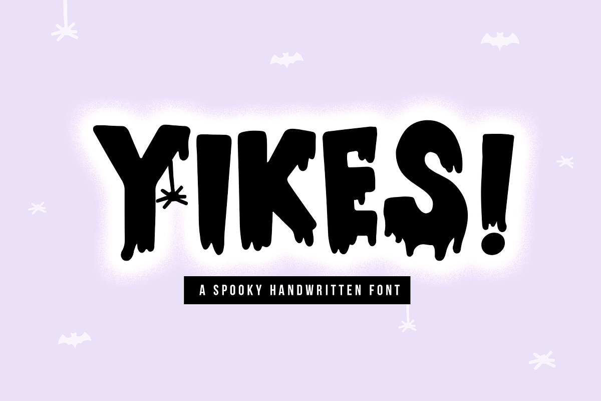 Yikes | Dripping Halloween Font, a Font by KA Designs (Photo 1 of 11)