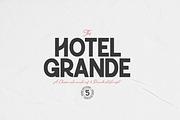 The Hotel Grande Type Collection, a Sans Serif Font by Callie Rian & Co. (Thumbnail 1 of 25)