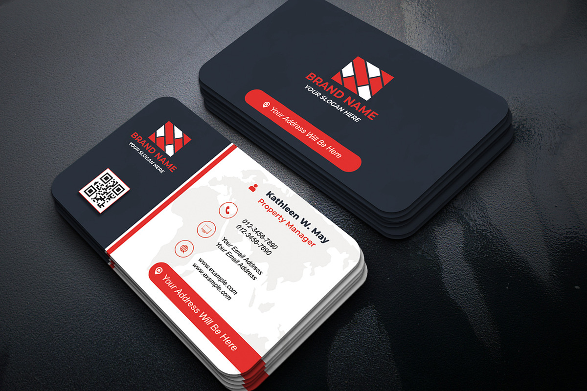 Color Accent Card PSD