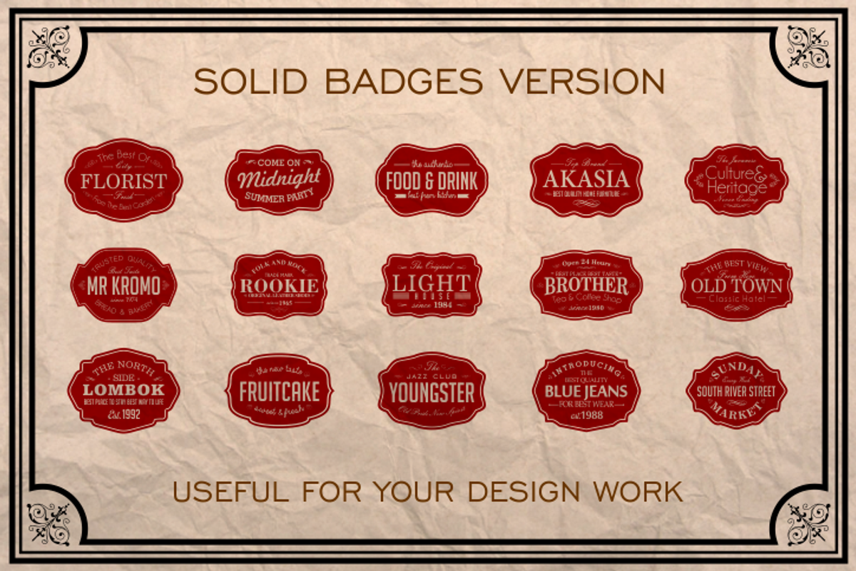 Vintage Badges Bundle 2013 preview 3