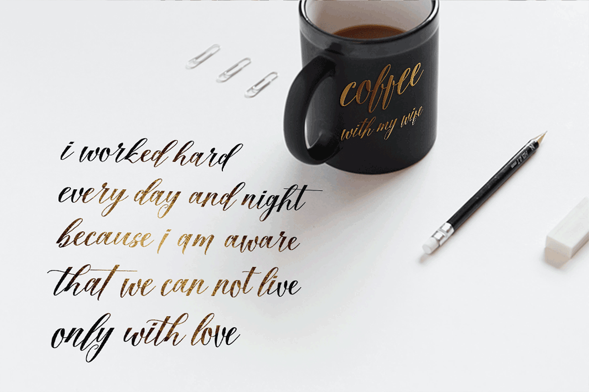 Manthan Script, a Script Font by Meutuwah (Photo 5 of 5)