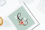Floral Monogram Letters, a Decorative Illustration by wulano (Thumbnail 5 of 6)