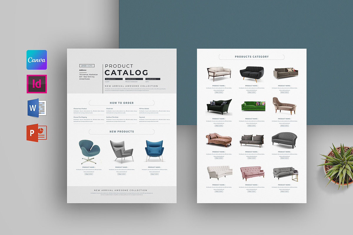 Product Catalog | MS Word & Indesign, a Stationery Template by obayes (Photo 1 of 6)