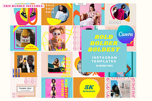 Boldest Instagram Templates CANVA