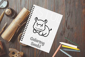 Hippo Procreate Stamp Brush Set