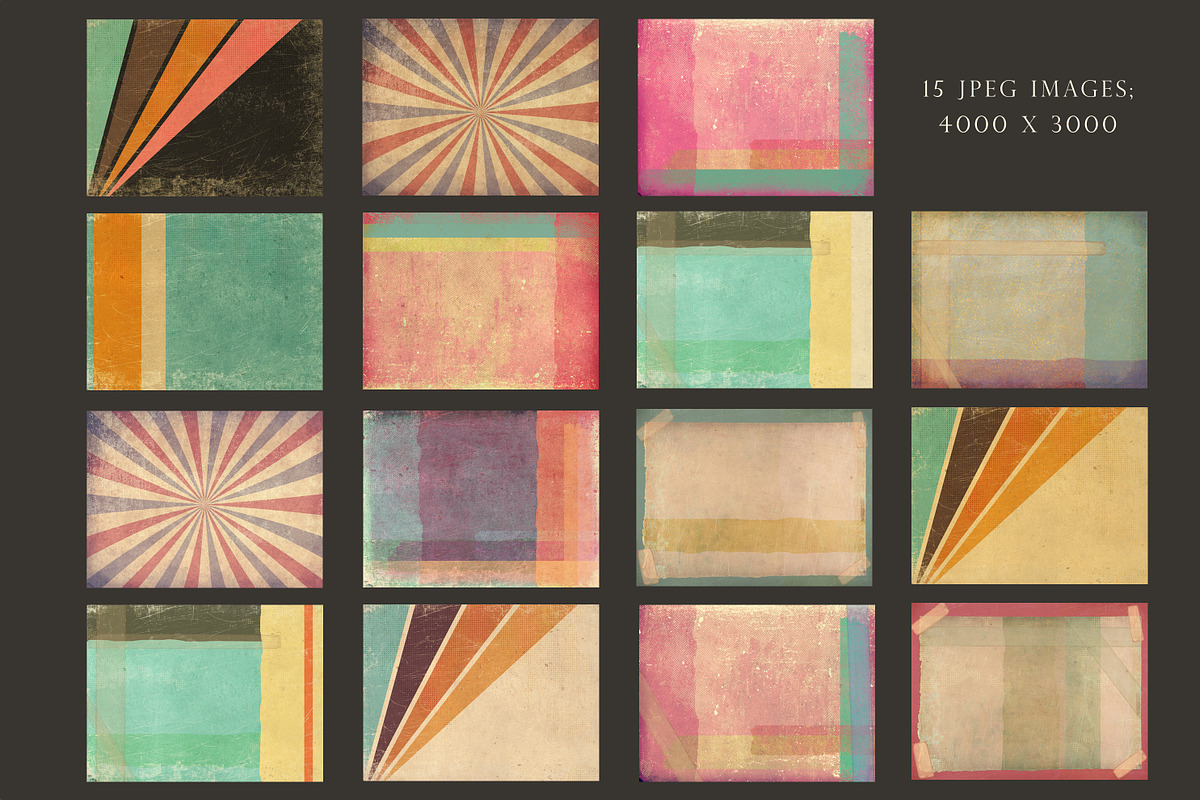 Retro grunge backgrounds, a Texture Graphic by Paper Farms (Photo 2 of 2)