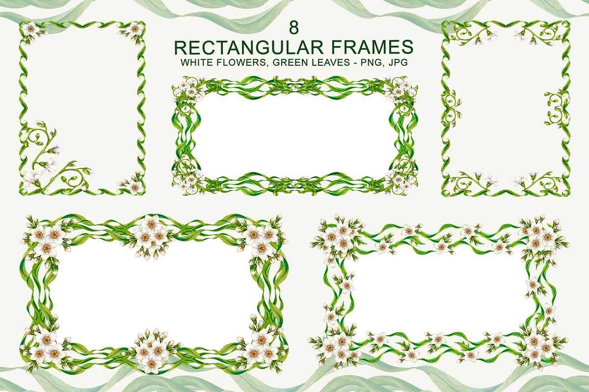 Floral frames, botanical watercolor, a Decorative Illustration by EL_SUHOVA (Photo 8 of 15)