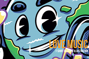 Love Music Illustration, a Seasonal Illustration by badsyxn (Thumbnail 1 of 5)