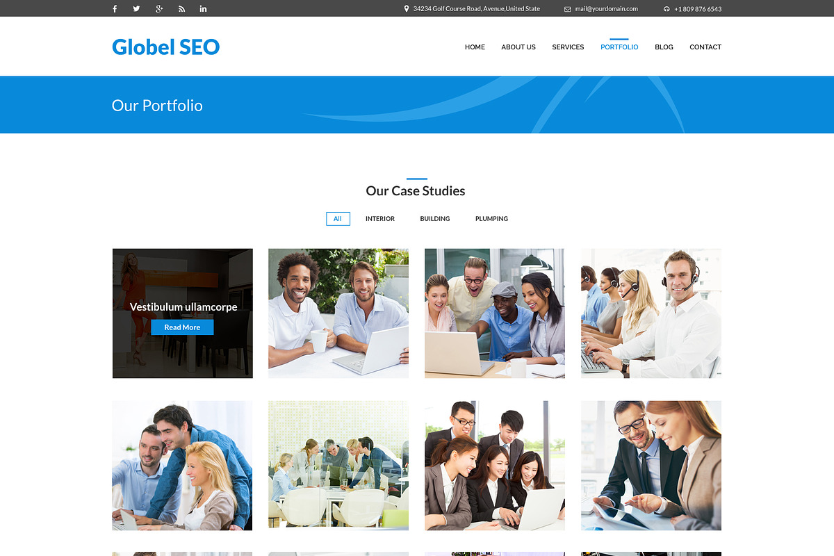 Globel SEO PSD Website Template, a Websites & App Template by WebbyTemplates (Photo 5 of 8)