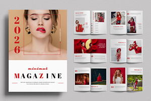 Minimal Magazine Layout, a Magazine Template by ContestDesign