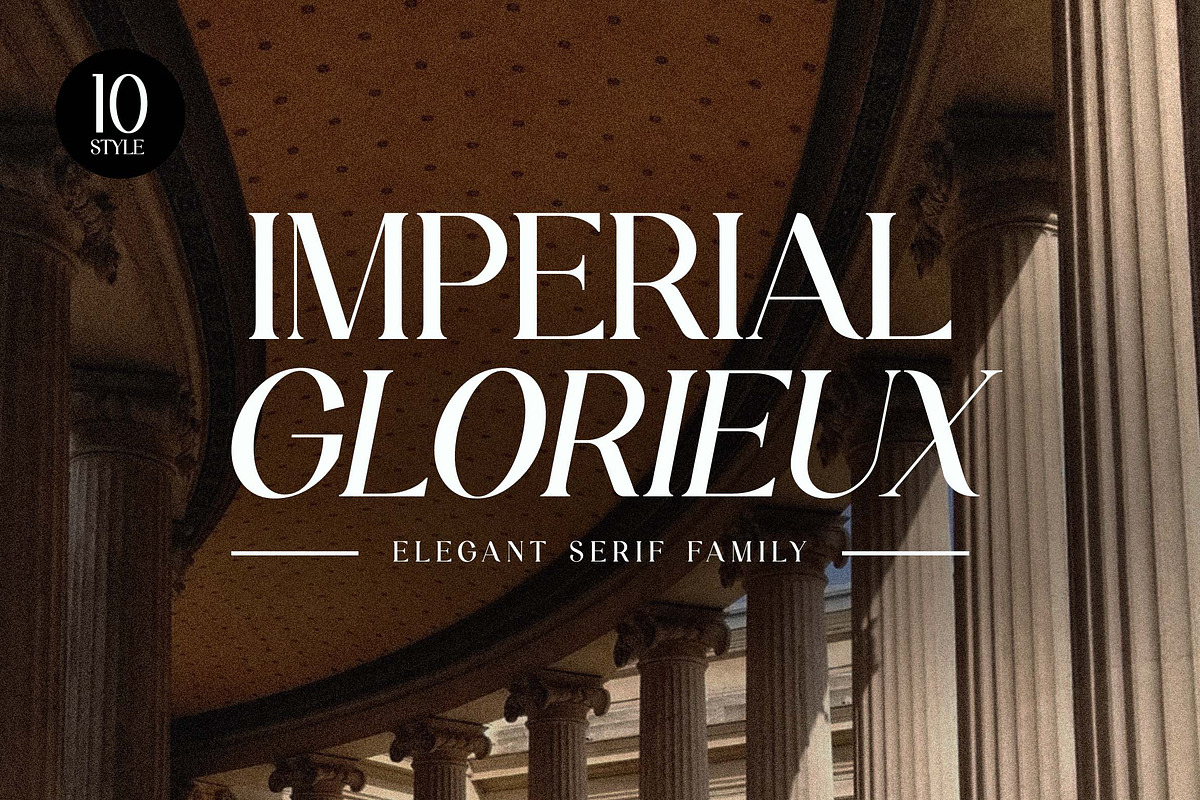 Imperial Glorieux Serif Family Font, a Serif Font by UICreative (Photo 1 of 13)