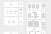 Web Wireframe Kit for Corporate Site, a Wireframe Template by UX Design Mastery Shop (Thumbnail 10 of 10)