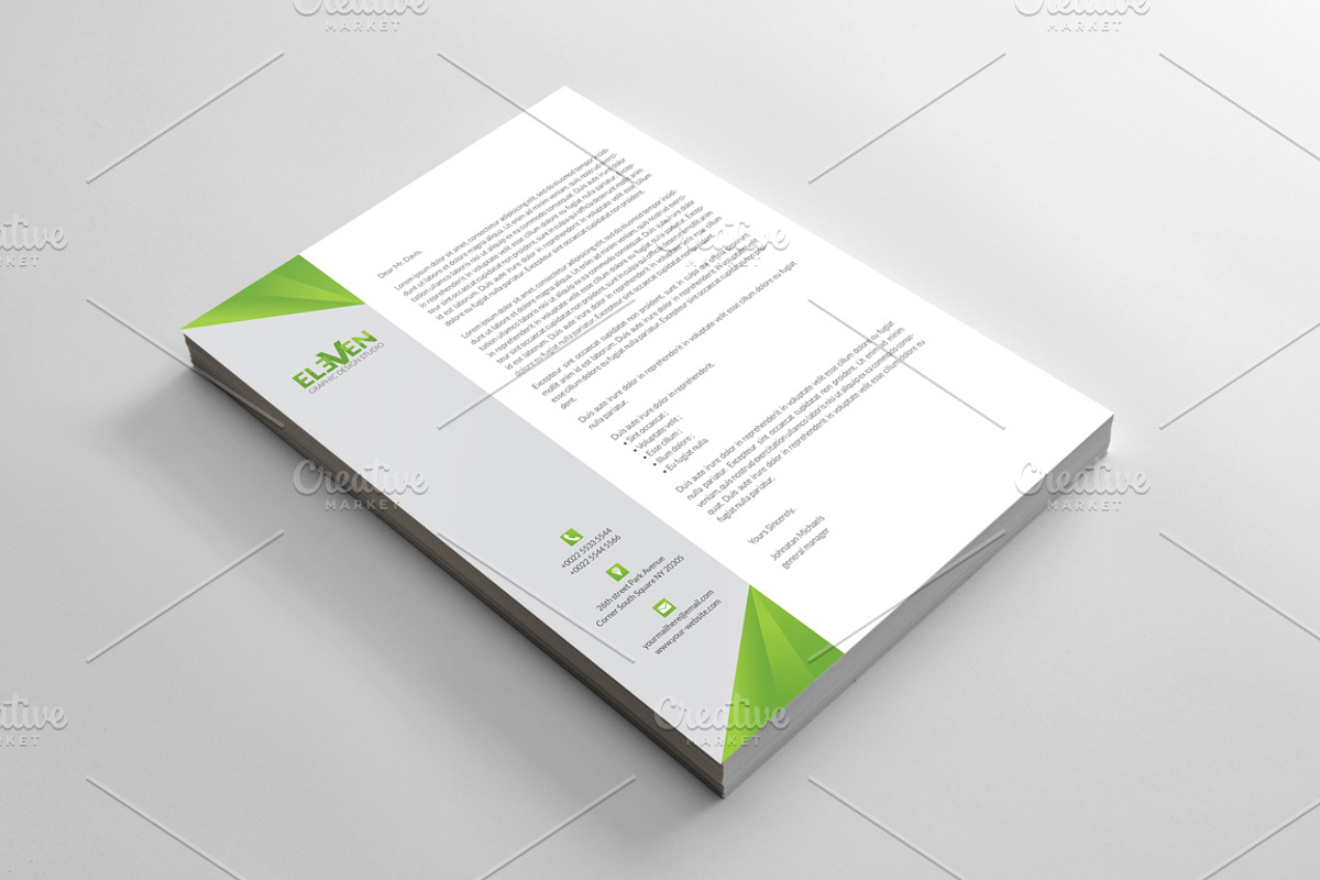 Corporate Letterhead, a Stationery Template by BettyDesign (Photo 7 of 7)