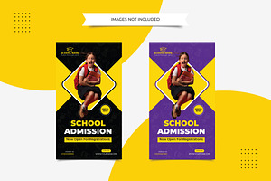 School Admission Banner, a Social Media Template by taieefbakshi