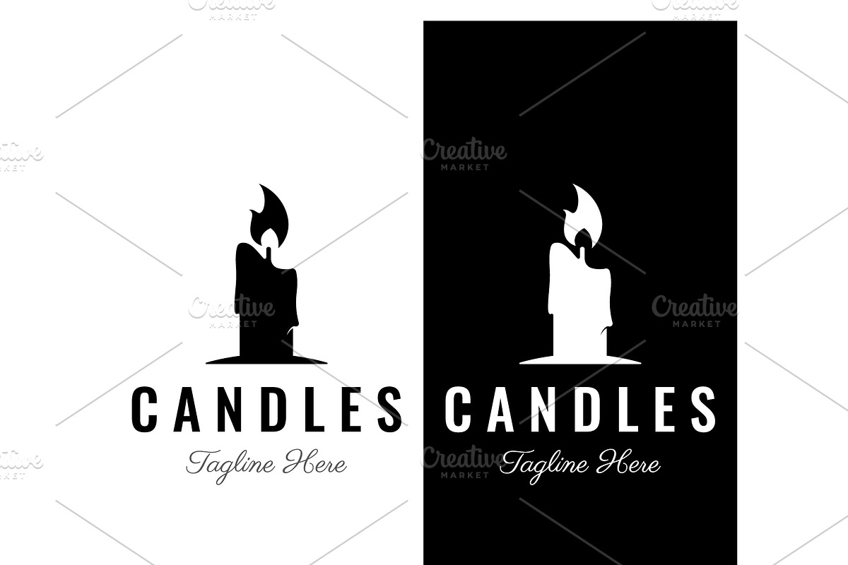 Simple luxury candle light logo, a Branding & Logo Template by LOGOCREATIVE