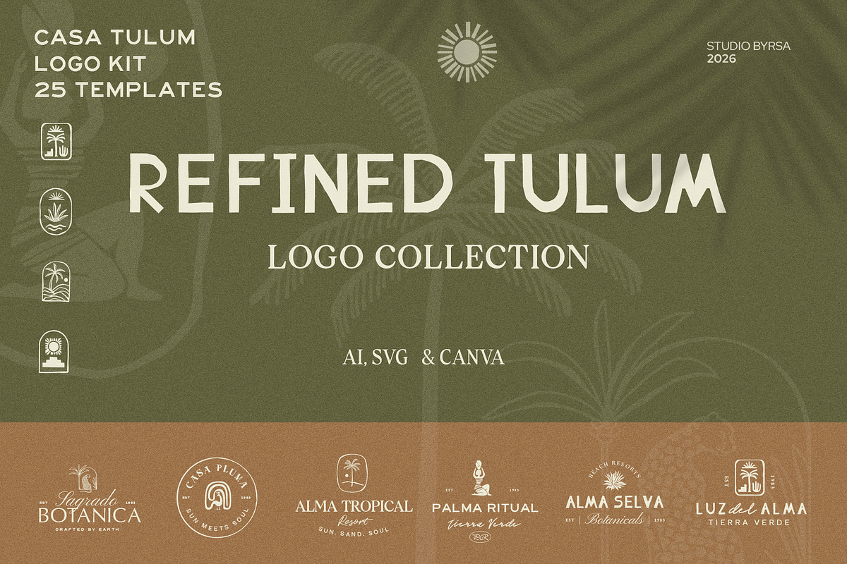 CASA TULUM | Refined Logo Collection, a Branding & Logo Template by Studio_Byrsa (Photo 1 of 16)
