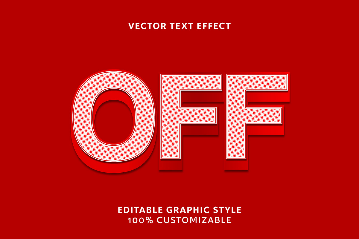 Bold Halftone Display Text Effect preview 3